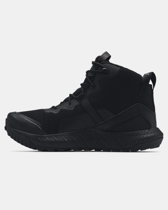 Chaussures militaires UA Micro G® Valsetz Mid pour homme, Black, pdpMainDesktop image number 1